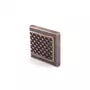 Decorplaat brons voor glasdeur bij heavy duty scharn