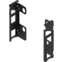 Achterwandhouderset Legrabox, M- hoogte. Carbon zwart