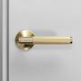 Door Handle Set/Unsprung/Cross/Brass