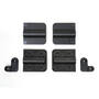 Dekselscharnier zwart soft close, prijs per set