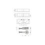 Bladverbinder Quick Tech 64mm, boring 35mm, VE= 250