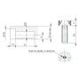 Plankverbinder zwart voor TRIS voor plankdikte 18/19mm
