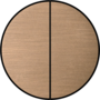 Rond 2.0 Push button 4X- t.less - light bronze
