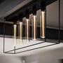Caged Ceiling Light 5.0/Black Marble