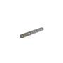 Verbindingsplaat 78x15mm dikte 1.8mm, verzinkt, afgerond