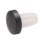 Deurbuffer stift 5mm, schotel 8mm x 2,5mm dik antraciet