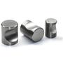 Knop diameter 15mm met uitsparing RVS geborsteld hoogte 22mm