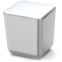 Knop MINI mat aluminium 15x15mm, hoogte 24mm