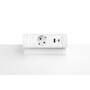 Fellowes power deskup 2.0 wit 1x USB-A&C 1x 220, Schuko plug
