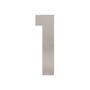 Huisnummer 1 XL hoogte 30cm RVS geborsteld