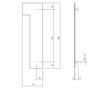 Huisnummer 1 XL hoogte 30cm RVS geborsteld