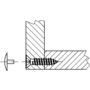 Afdekkap wit voor geboorde Spax, stift 2.4mm, kop 12mm