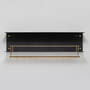 Hanger Shelf/Black/Brass