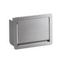 Afvaldoorlaat 218x164mm RVS met softclose deksel, verticaal