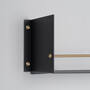 Girder Shelf/Black/Brass
