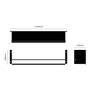 Girder Shelf/Black/Brass