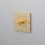 1G Dimmer/100W Led/2 Way/Brass