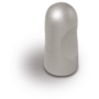 Knop BLOCK geborsteld nikkel 37x25mm, hartmaat 16mm