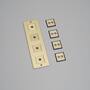 4G Wall Plate/Vertical/Brass