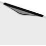 Greep LIPS mat zwart 240x45mm, hartmaat 160mm