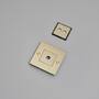 1G Wall Plate/w/ Infills/Brass