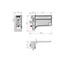 Kastophanger LIBRA H7 links, v alu profiel, om te schroeven