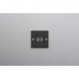 EU 1G Double Toggle Switch/w/out B+P Logo/Black