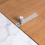 The Popstar Bar/Natural Oak/Steel/White Marble/Black