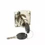 Oplegslot 850 sluiting KA E03, vernikkeld, cilinder vast