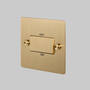 Triple Pole Fan Switch - Brass - Black Interior