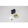 Triple Pole Fan Switch - Brass - Black Interior