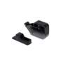 Druksnapper mini touch latch zwart, aanslag zwart