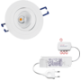 2x rond wit+2x powerled+2x verl+driver