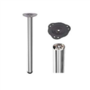Tafelpoten 60mm 1100mm dikte 0,9mm RVS look set van 4