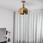 Forked Ceiling/Brass/Large Brass Shade