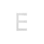 Huisletter E 100mm RVS geborsteld