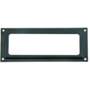 Etiketraam zwart gelakt, buitenmaat 69x35mm, etiket 52x22mm