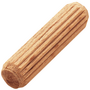 Houten duvels 8x30mm beukenhout geribbeld, DIN 68150