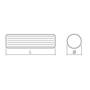 Houten duvels 8x30mm beukenhout geribbeld, DIN 68150