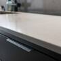 Greep mat zwart, h.o.h. 128mm, totale lengte 200mm