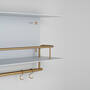 Hanger Shelf/Stone/Brass