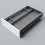 Bestekindeling houtdecor voor LEGRABOX C400-450, D 60cm, set