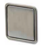Inlaatgreep 45x45x13,5mm scharnierend, mat nikkel met glans