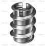Rampabus B M6/12x12mm met zaagsnede RVS, VE=100