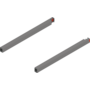 Reling L+R voor Merivobox, 300mm Indiumgrijs