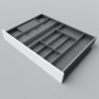 Bestekindeling houtdecorvoor LEGRABOXC850-1050, D 65cm,