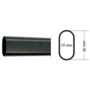 Roede 30x15mm zwart, lengte 1900mm, dikte 0.8mm