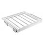 Broekenrek wit, breedte 660-718mm, diepte 500mm, uittrekbaar