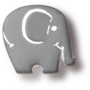 Knop nylon GRIJZE OLIFANT-vorm 44x41mm
