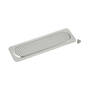 Ventilatierooster RVS buitenmaat 210x58mm